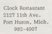Clock Restaurant - 1975 Yearbook